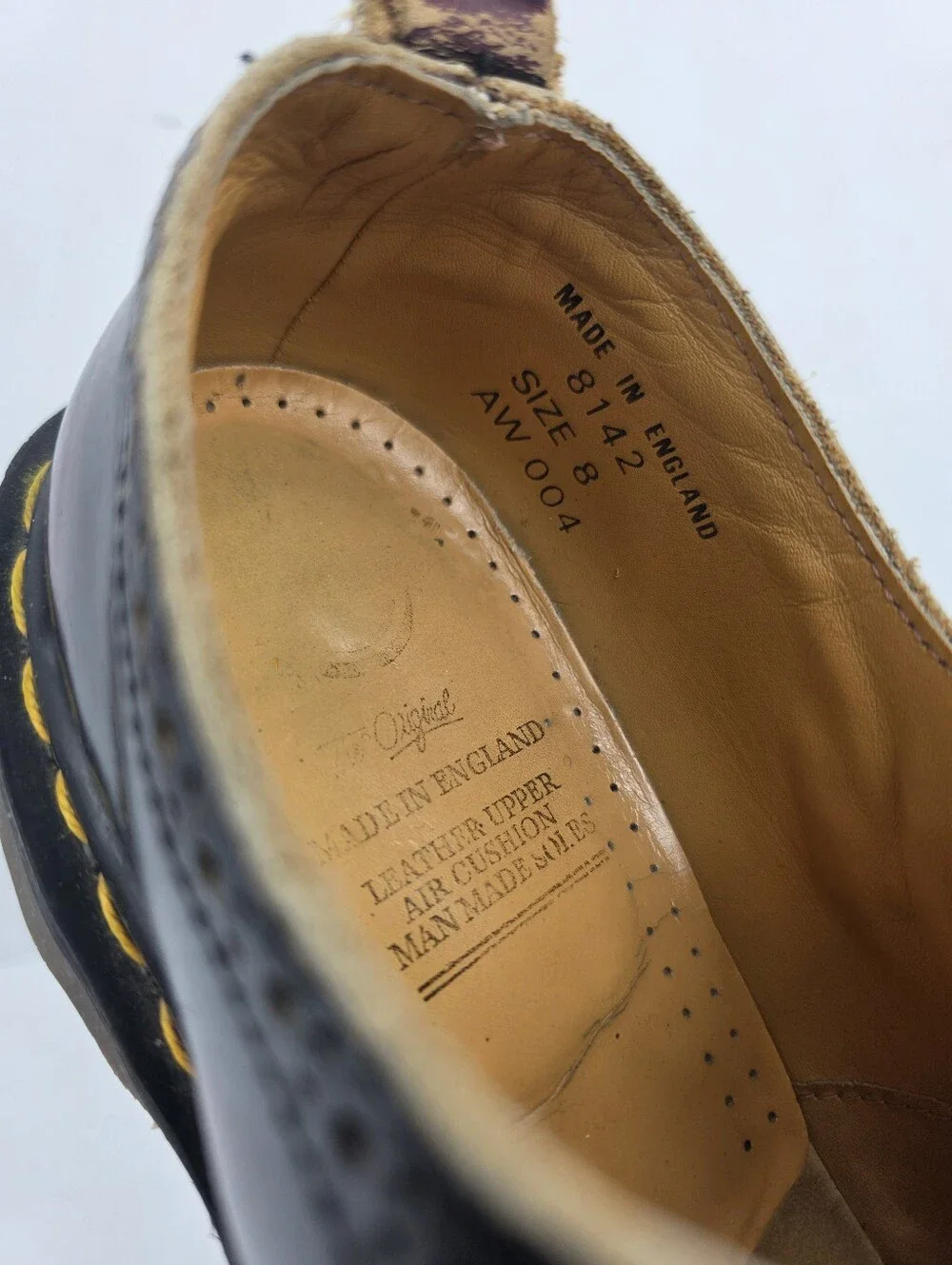 Vintage England 🇬🇧 Dr. Martens Maryjanes Leather Women's Shoes Size UK8- US 10 - Picture 8 of 15